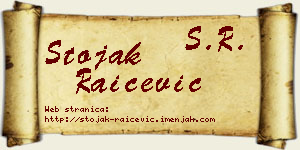 Stojak Raičević vizit kartica